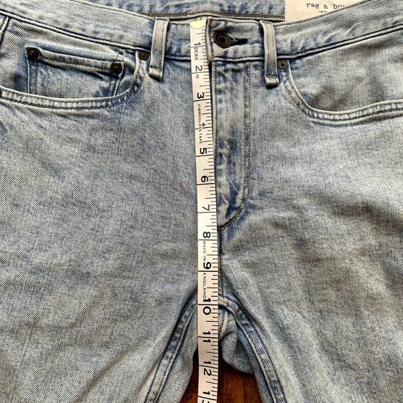 Rag & Bone Jeans Lightwash Fit 2 Ethan Slim Fit Authentic Stretch Jean 29x32 - Picture 4 of 11